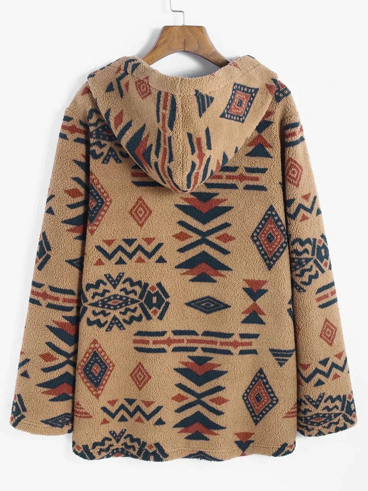 Stylische Aztekenjacke - Vintage Chic für Frauen und Männer - IdealeKleiden