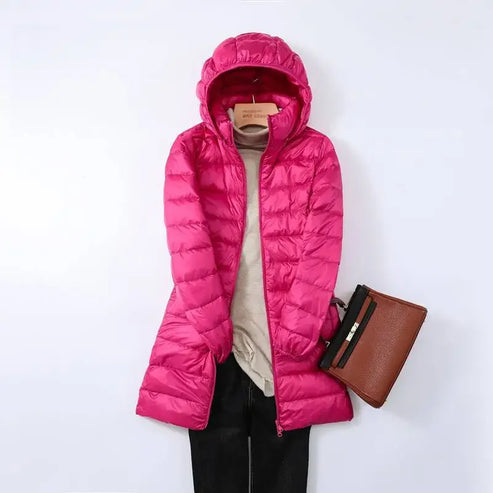Leichtgewicht Pufferjacke Damen Warme Gesteppte Winterjacke