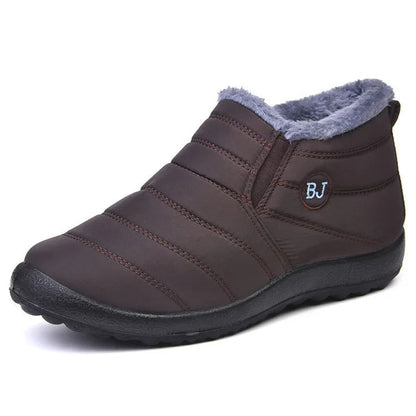 Warme Stiefeletten Gequiltet Wasserdicht Plüsch Innensohle