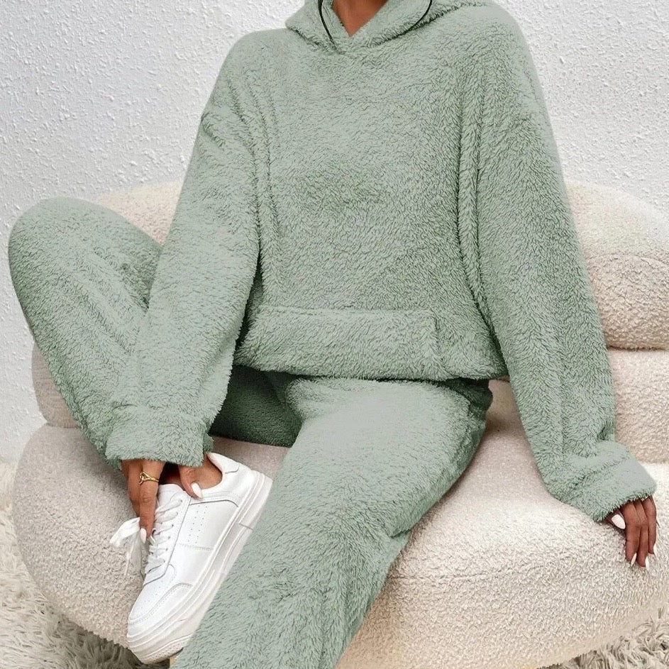 Damen Pullover Set Gemütlich Zweiteilig