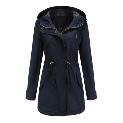Lange Regenjacke Waterproof Damen