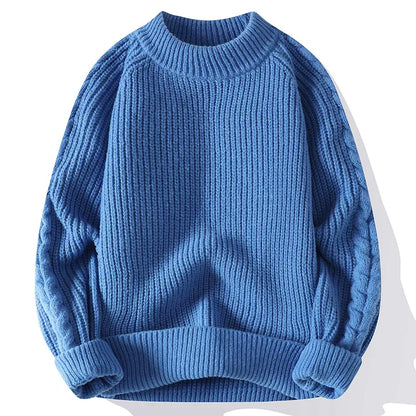 Herren Pullover Grobstrick Klassik Design