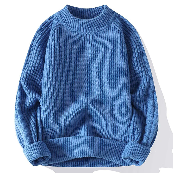 Herren Pullover Grobstrick Klassik Design
