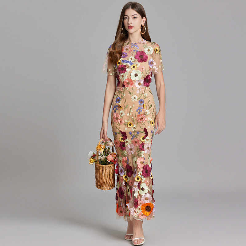 Ärmelloses Damenkleid Lang Maxi-Style