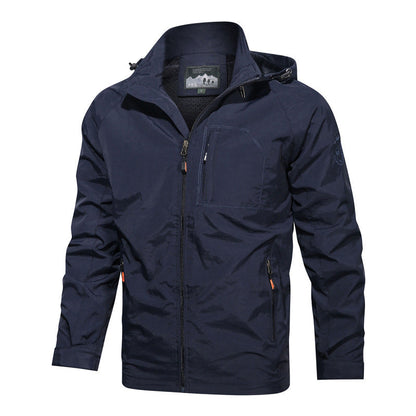 Herren Leichtjacke Sportliche Kapuze