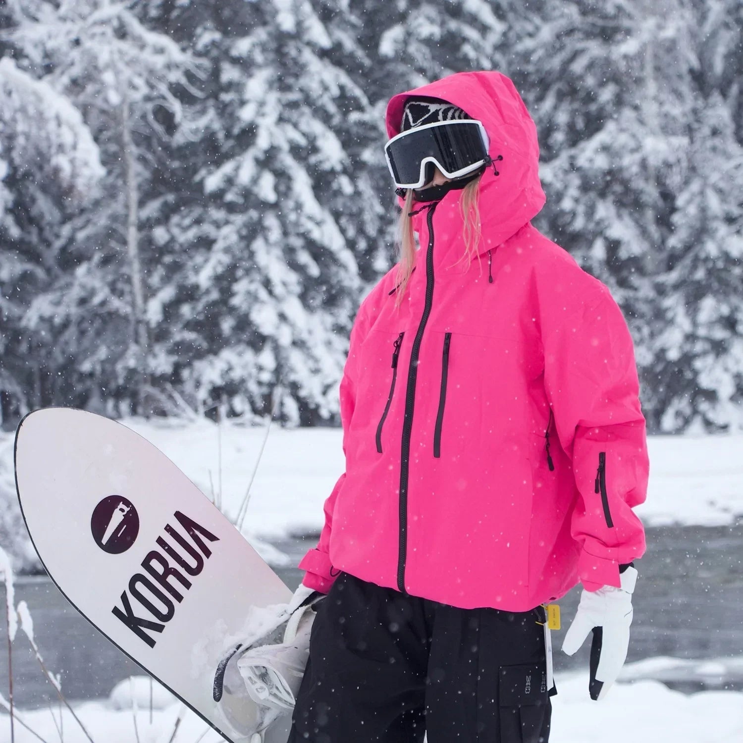 Damen Winterjacke Kapuze Wärme - IdealeKleiden