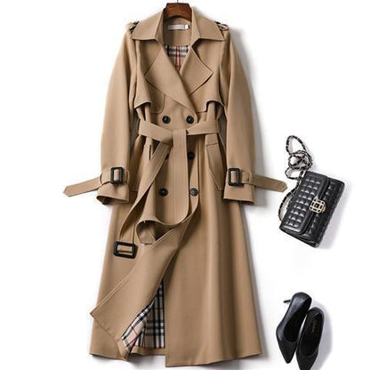 Clara - Chic Trenchcoat Frühjahr Moderne Damenjacke - IdealeKleiden