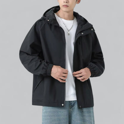 Herren Windbreaker Bequem Wasserdicht