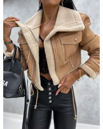 Warme Winterjacke Chic Damenkollektion