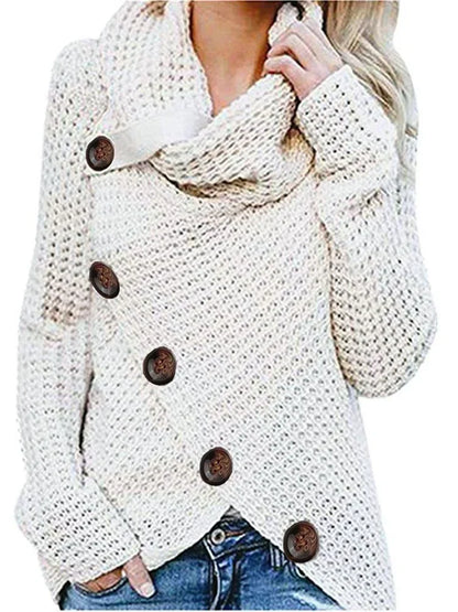 Kuschelige Pullover Damen Soft Merino Wolle Oversized