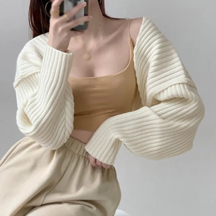Elegante Strickjacke Damen - Stylischer Bolero Pullover