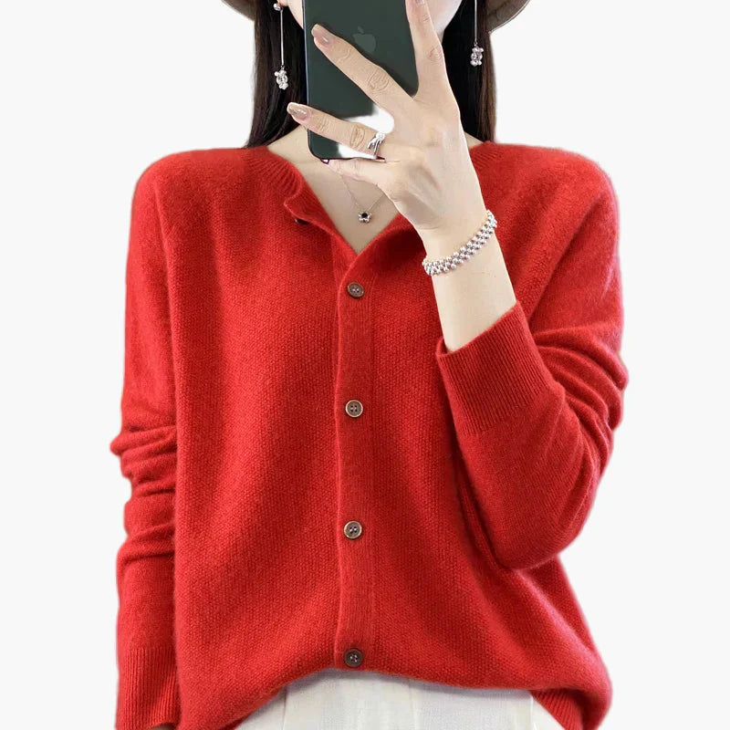 Elegante Strickjacke Cardigan Damen