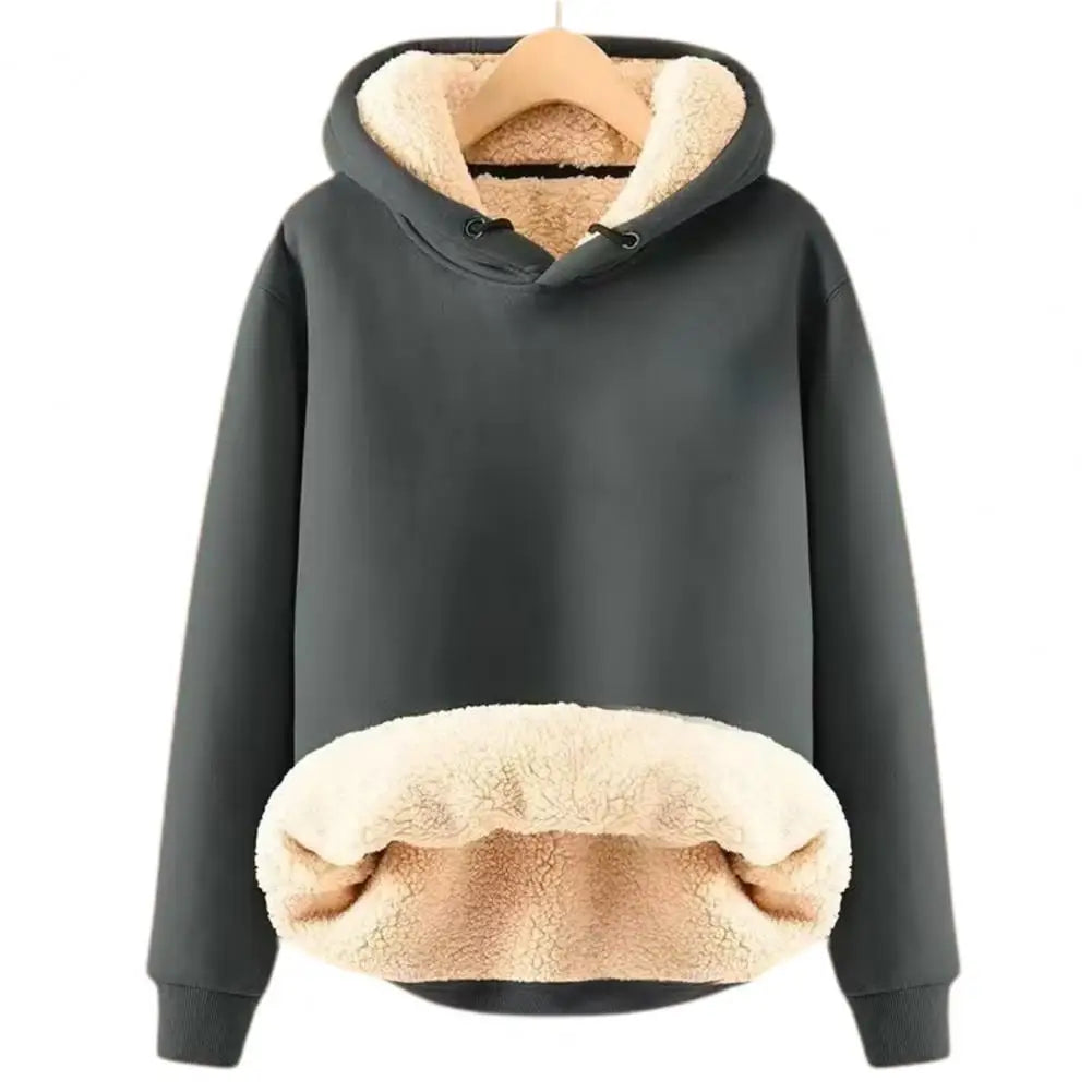 Warmes Hoodie Frau Weich Fleece