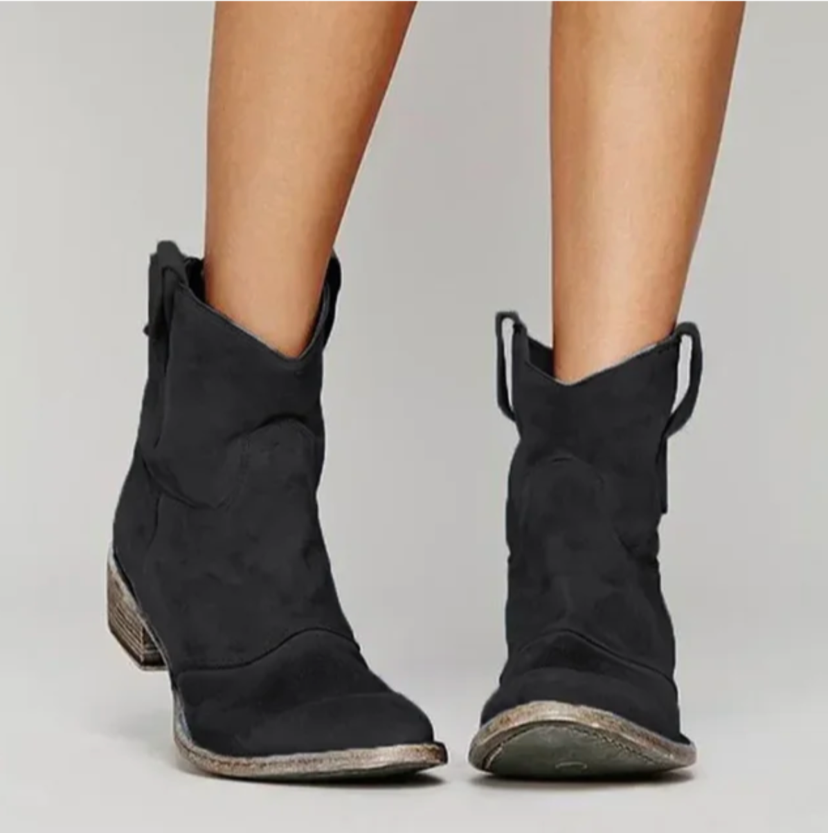 Elegante Stiefel aus Wildleder Western Style