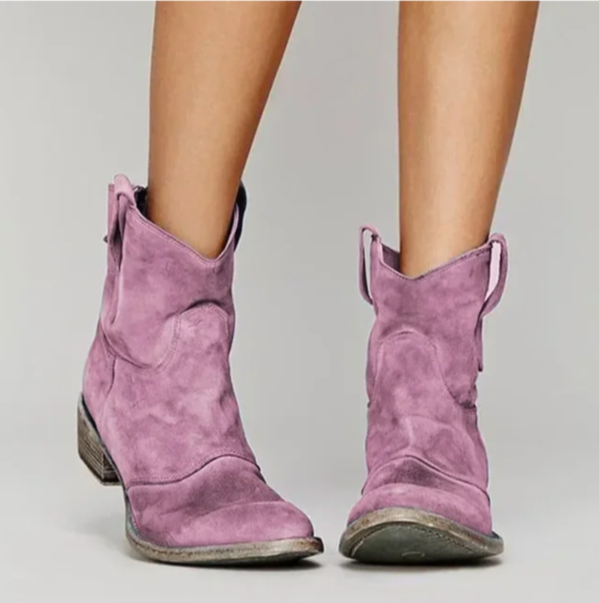 Elegante Stiefel aus Wildleder Western Style