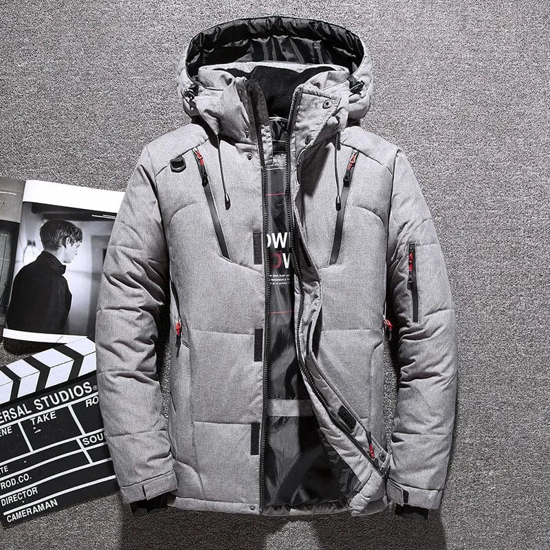 Warme Herren Winterjacke Kapuzen Daunenmantel