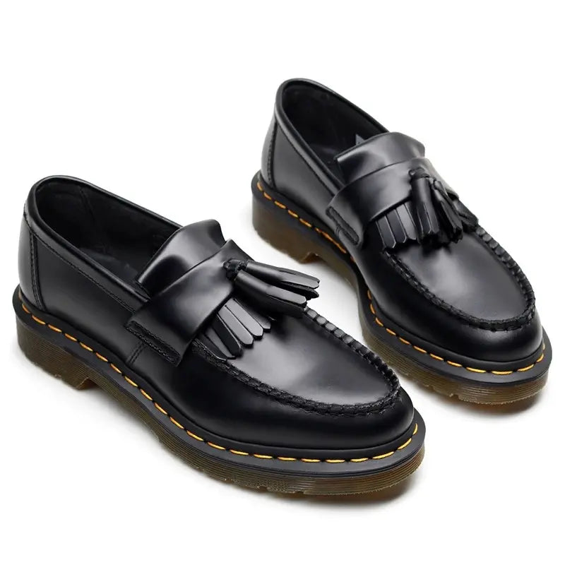 Schwarze Slip-On Loafer Schuhe für Männer Elegant
