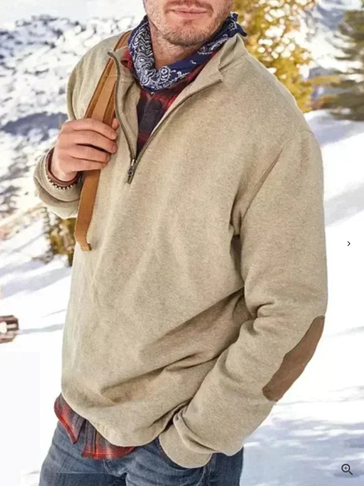 Herren Weste Dicke Pulloverjacke Halbzipper