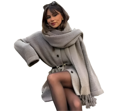 Damen Cardigan Schal Bequem Elegant