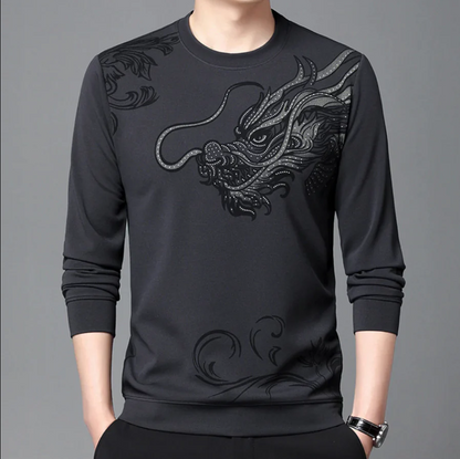 Herren Sweatshirt Rundhals Bequem Komfort