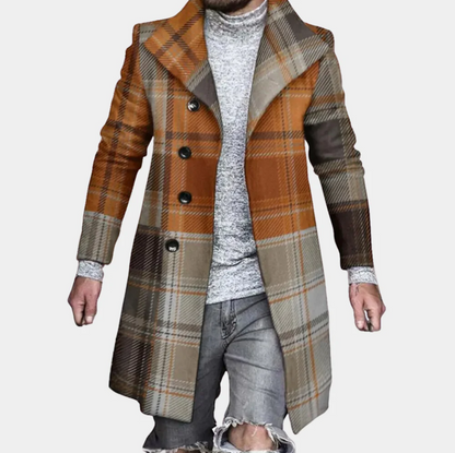 Stylisher Herrenmantel Mittellang Modisch