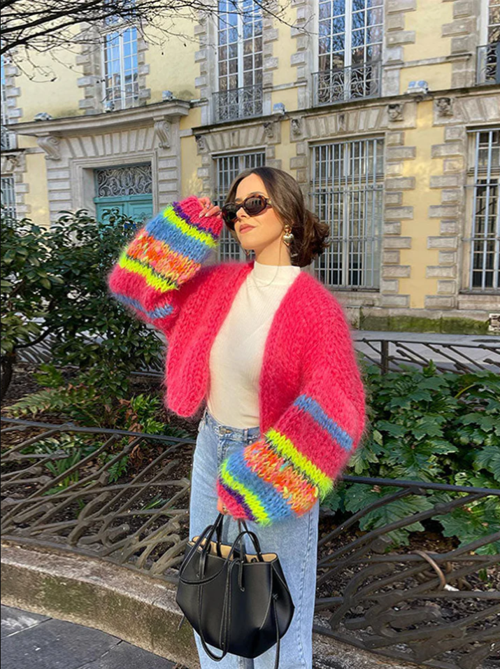 Übergroße Strickjacke Oversized Stil