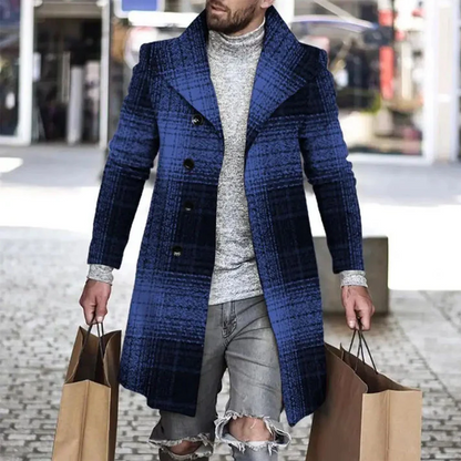 Eleganter Herrenmantel Slim Fit Lang