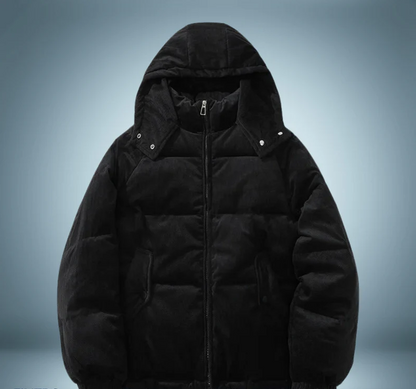 Warme Daunenjacke Kapuze Damen