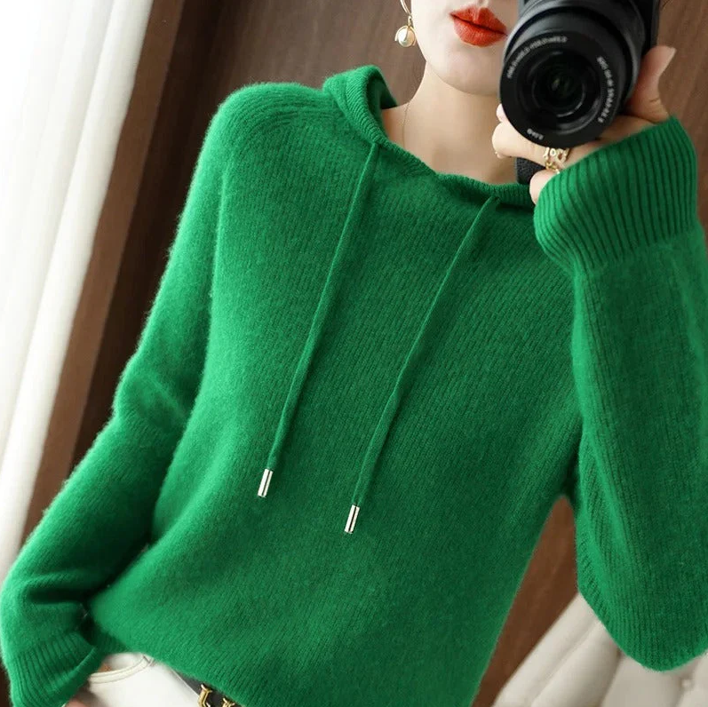 Dorothy - Strickpullover mit Kapuze