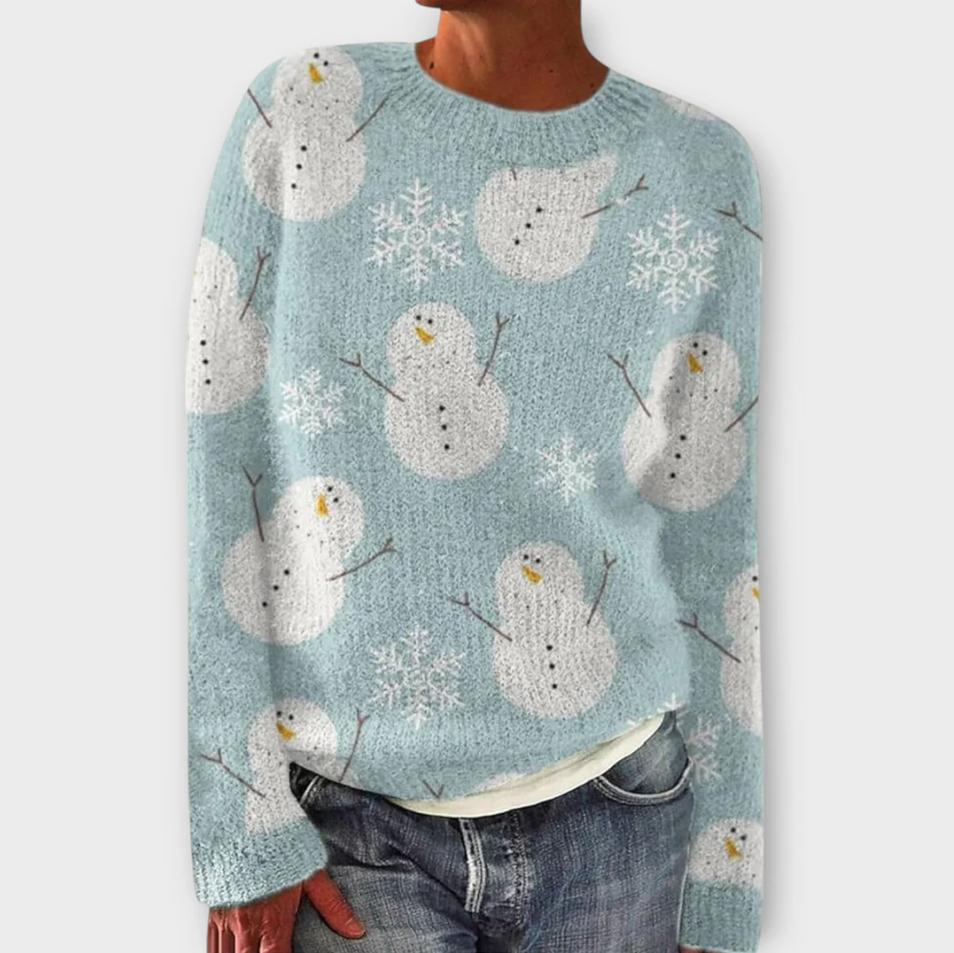 Damen Strickpullover Winterwarm Modern