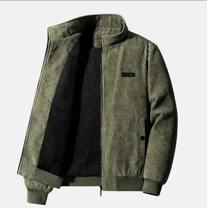 Herren Cordjacke Retro Stil Lässig