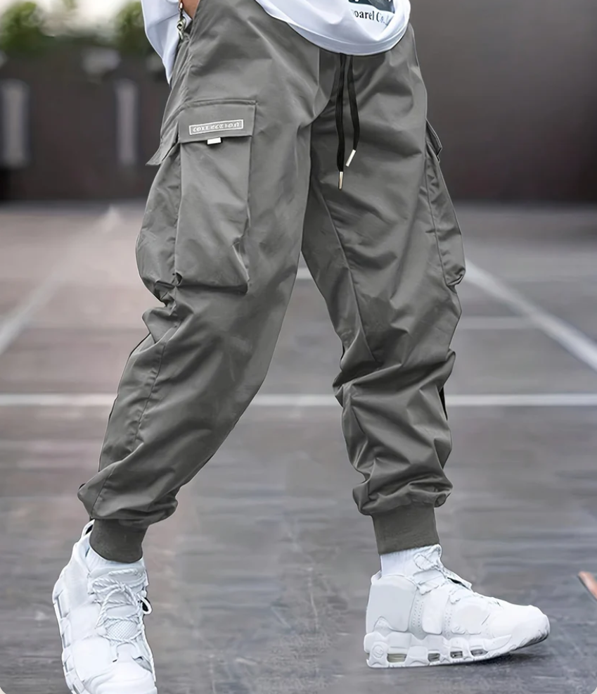Schwarze Freizeithose Jogging Stil