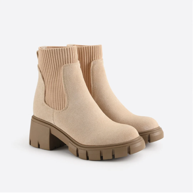Hohe Stiefeletten Dicksohlige Boots