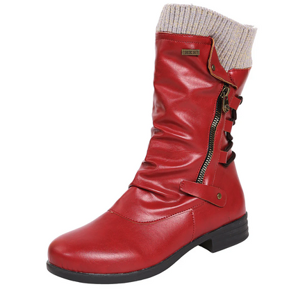 Damenschuhe Winterstiefel Warm Bequem