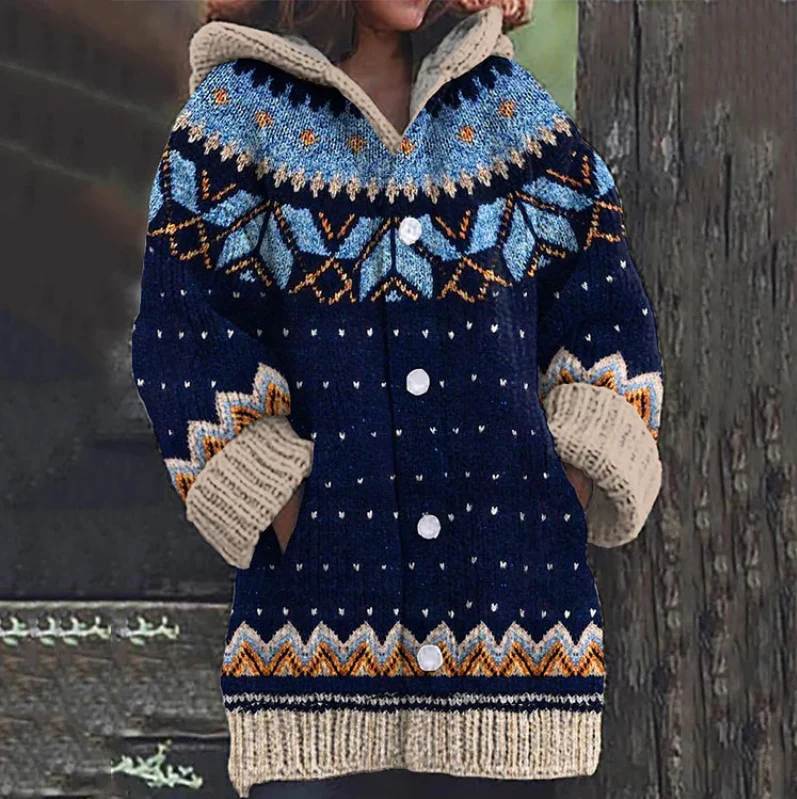 Elegante Damenjacke Komfort Strick Design