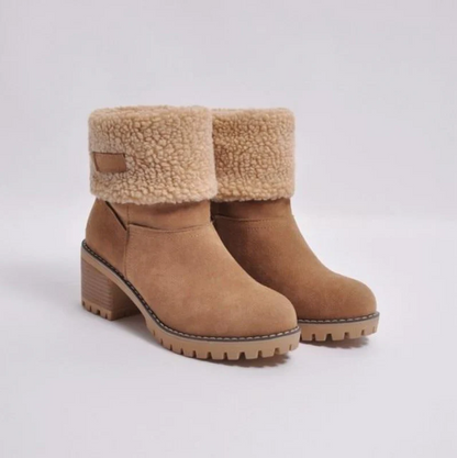 Damen Winterstiefel Warm Gefüttert Schnee
