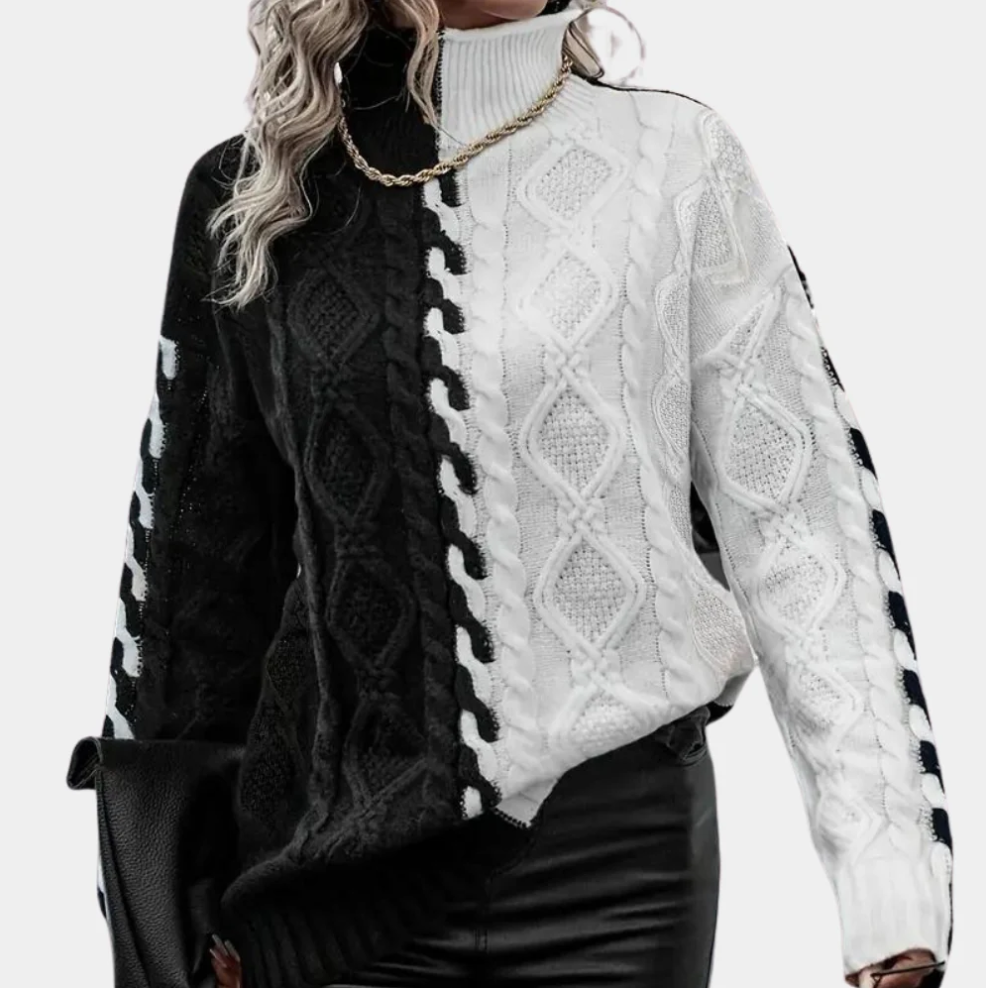 Lujza – Damen Rollkragenpullover Elegantes Design