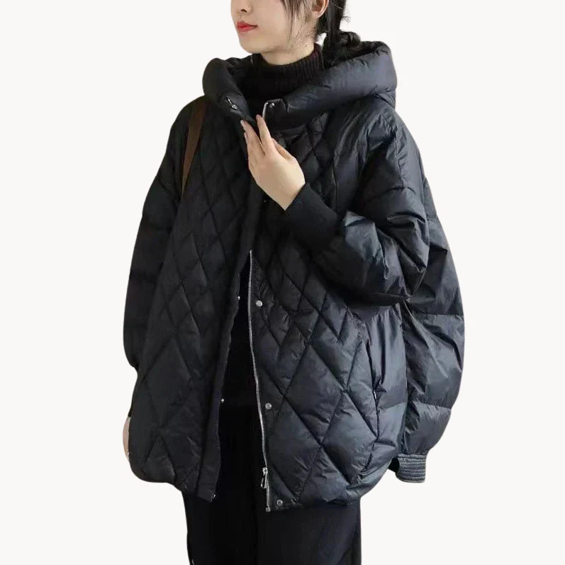 Damen Daunenjacke Warm Lässig Modisch - IdealeKleiden