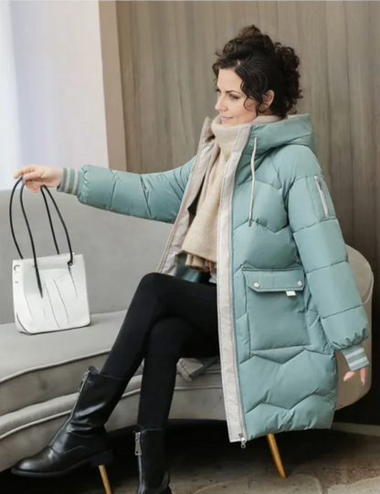 Warm gefütterte Damen-Parka Winterjacke