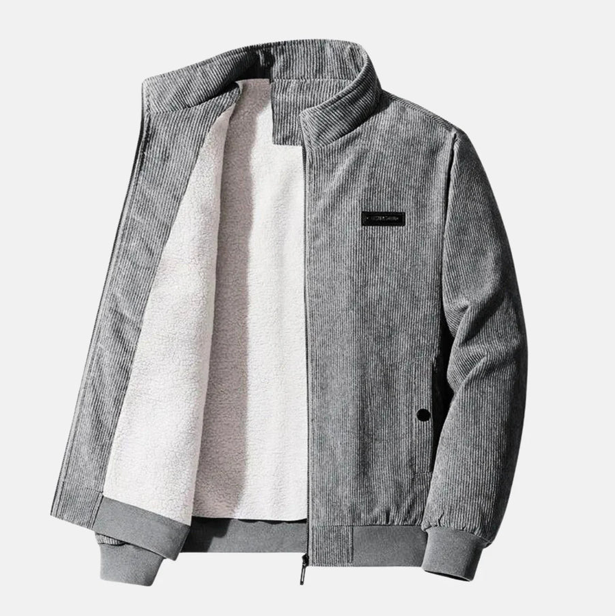 Herren Cordjacke Retro Stil Lässig