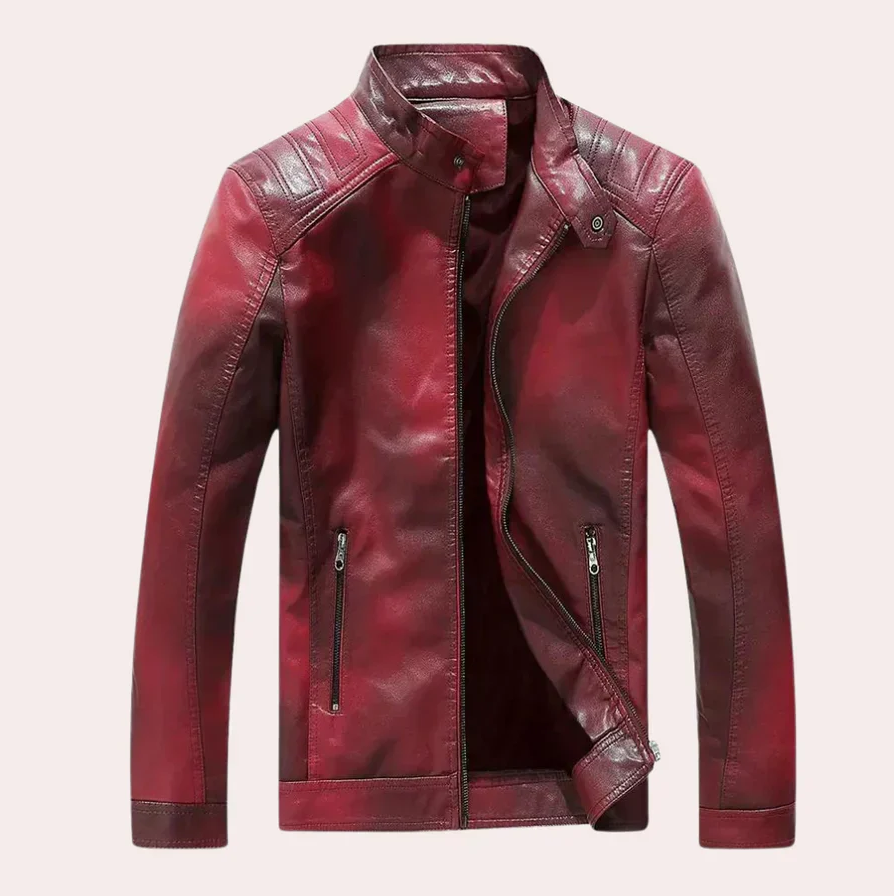 Herrenjacke Slim Fit Stehkragen Design - IdealeKleiden