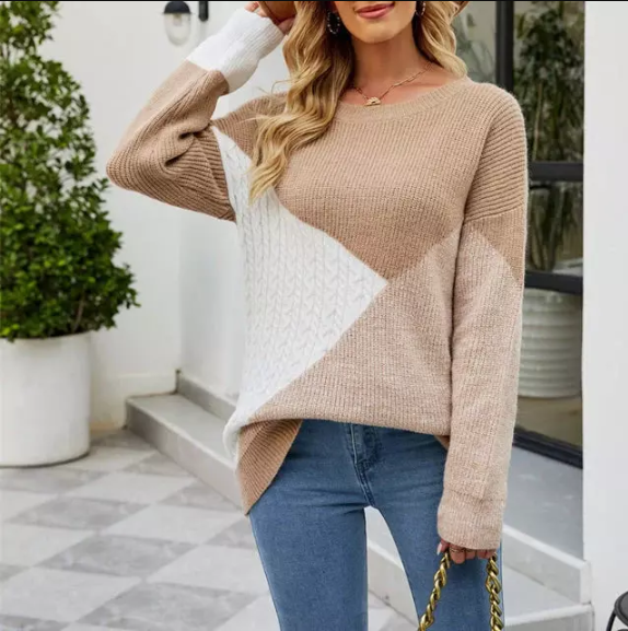 Bunt Sweatshirt Damen Farbenfroh - IdealeKleiden