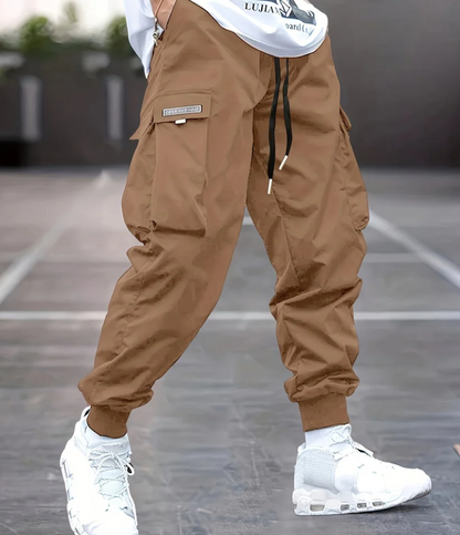 Schwarze Freizeithose Jogging Stil - IdealeKleiden