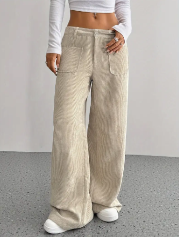 Makara Kordhose Weite Bein Damen Hose