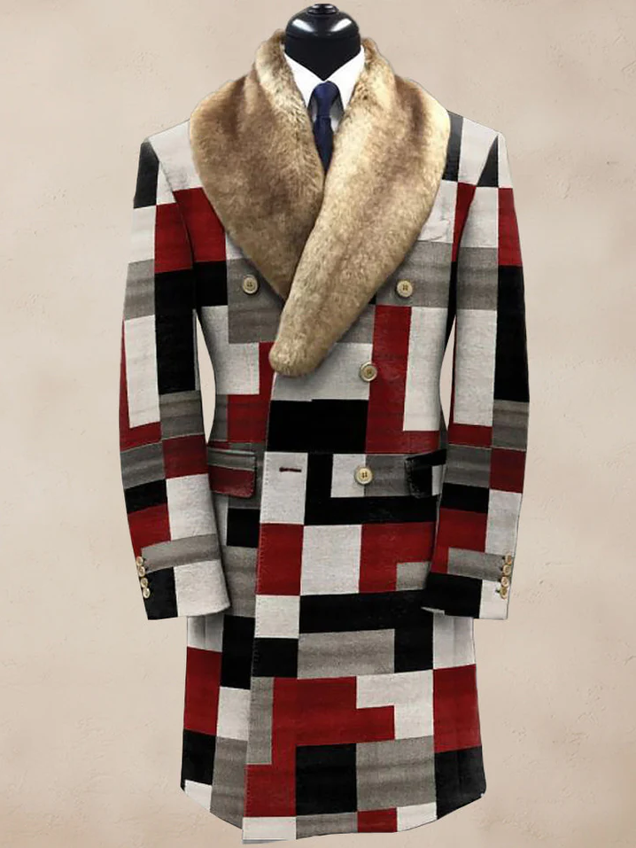 Sandfarbene Wolljacke Warm