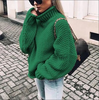 Dicke Wollpullover Damen Oversized