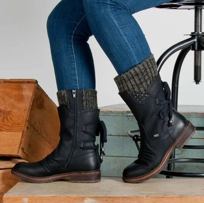 Warmes Schneestiefel Set Damen Winterstiefel