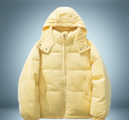 Warme Daunenjacke Kapuze Damen