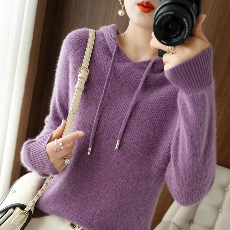 Dorothy - Strickpullover mit Kapuze - IdealeKleiden