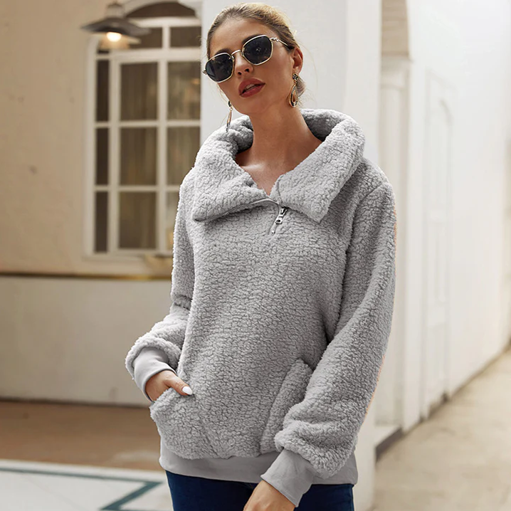 Weicher Damen Pullover Lässig Warm Strick